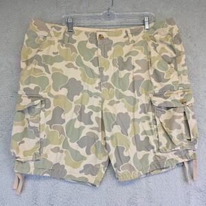 Old Navy Cargo‎ Shorts Men 40 Frog Camo Utility Pockets Outdoor Skater Y2K